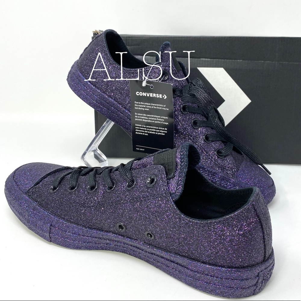 Converse Chuck Taylor All Star Purple Black Women - Picture 8 of 9